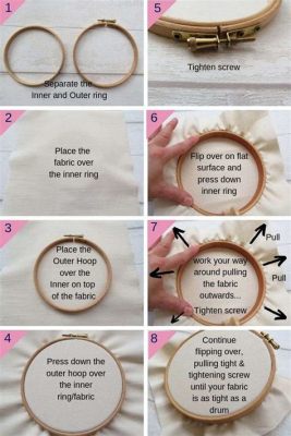 how to use embroidery hoop and the significance of thread tension in crafting